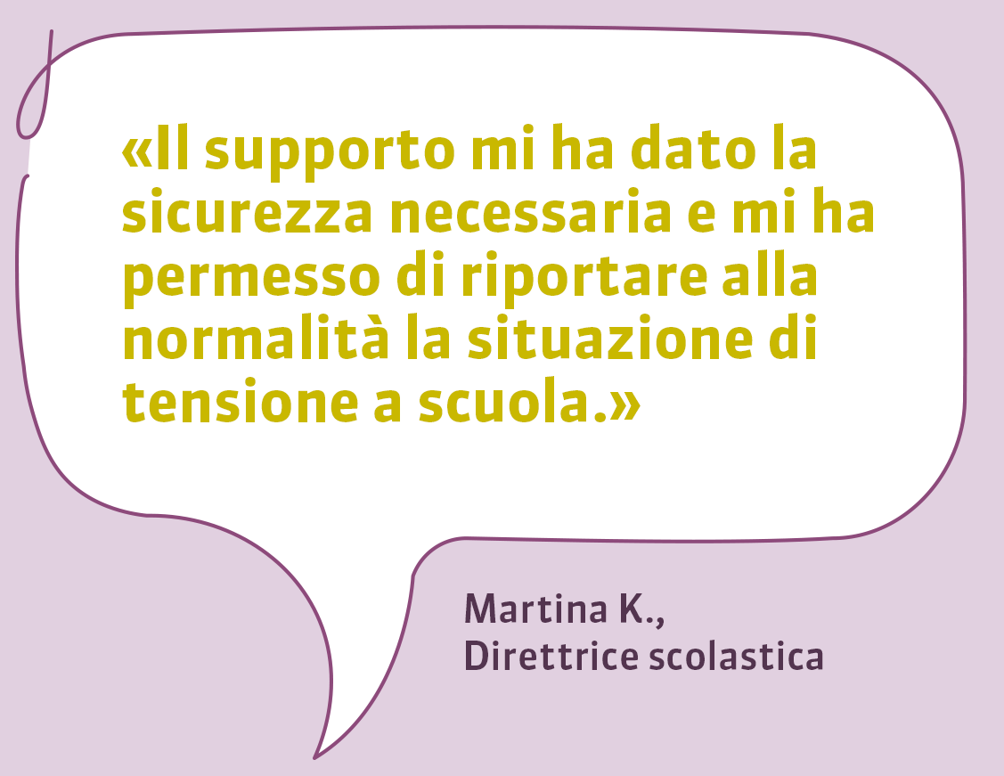 Testimonianza direttrice scolastica